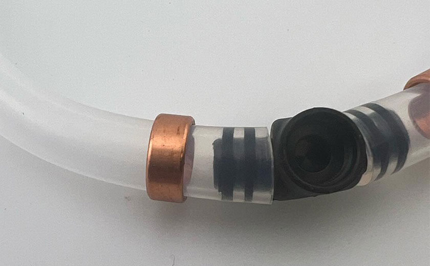 The FEP Tubing Assembly with Bends for connecting valves